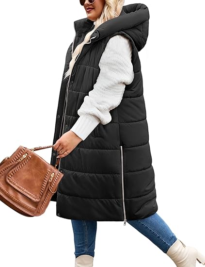 Women's Long Padding Vest Jacket